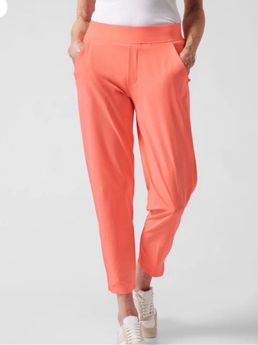 Athleta Brooklyn Ankle Pant size 0 Sunset Glow Orange Style 198671